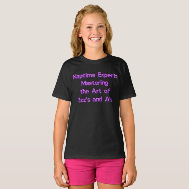 T-shirt Expert Naptime : maîtrise de l'art des ZZZ et des  (Devant entier)