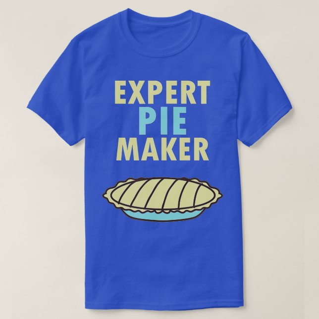 T-shirt Expert Pie Maker Dessert (Design devant)