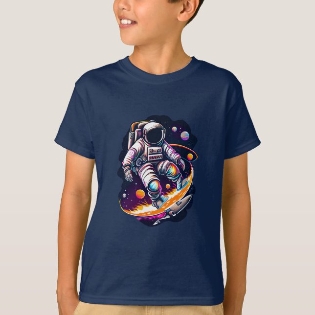 T-shirt Explorateur cosmique (Devant)
