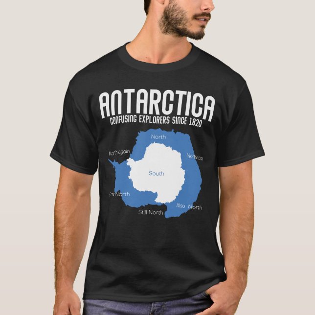 T-shirt Explorateurs de l'Antarctique déroutant depuis 182 (Devant)