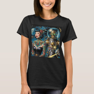 T-shirt Explorateurs de l'espace rétro