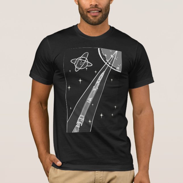 T-shirt Exploration d'espace 101a (Devant)