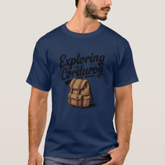 T-shirt Exploration en velours côtelé Aventure d'automne s