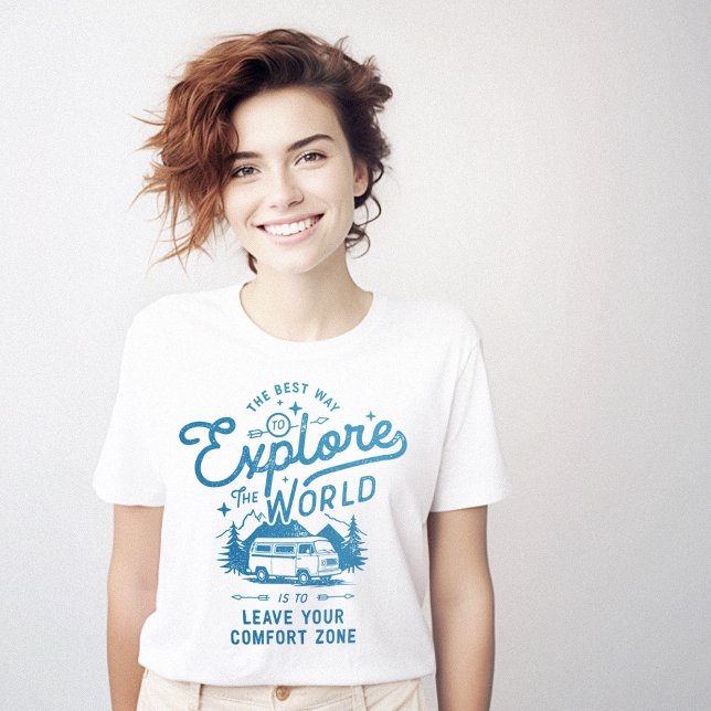 T-shirt Explorer la zone de confort mondial (Explore the World Comfort Zone T-Shirt)