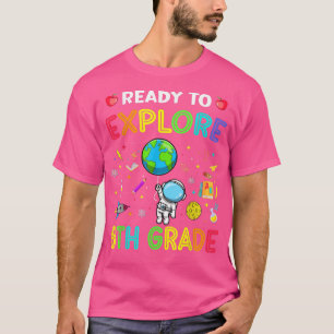 T-shirt Explorez 8e année Retour à l'école Astronaut Espac