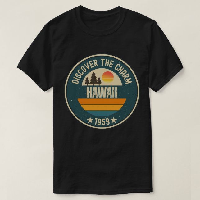 T-shirt Explorez Hawaii- Designs for Every Lover (Design devant)