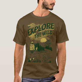 T-shirt Explorez la détresse de la chasse sauvage