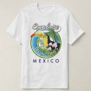 T-shirt Explorez le logo rétro de Troncones Mexique