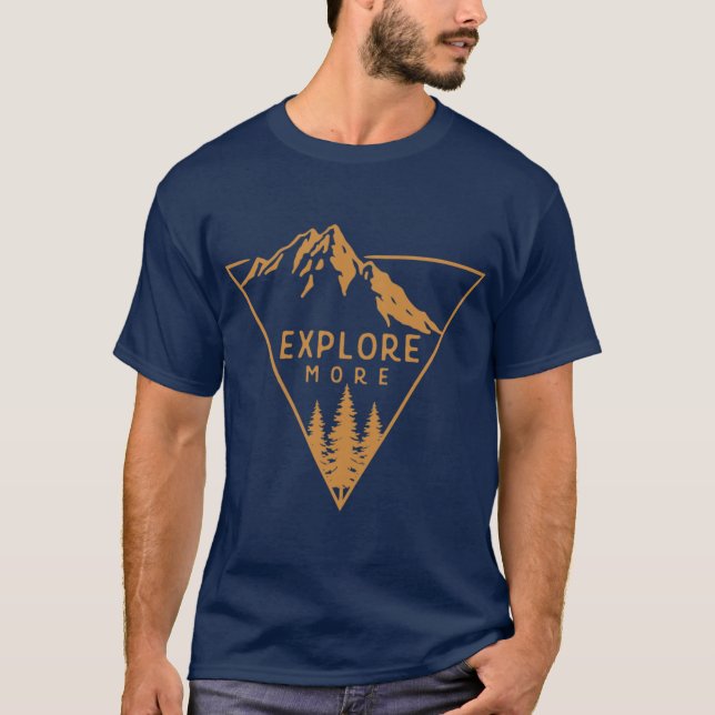 T-shirt Explorez plus d'amis (Devant)