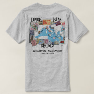 T-shirt Explorez, rêvez, découvrez - la vue de carnaval