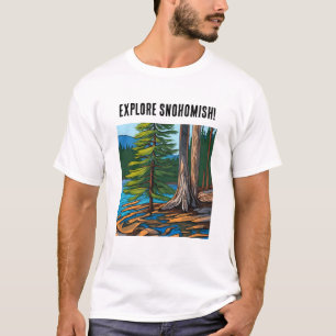T-shirt Explorez Snohomish et John Muir