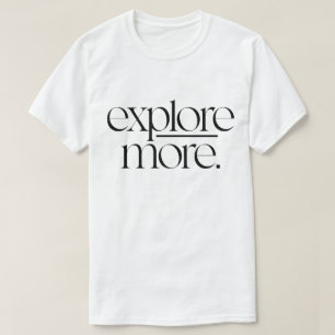 T-shirt Explorez une Typographie d'aventure plus minimalis
