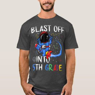 T-shirt Exploser En 5e Année Premier Jour De L'Espace Scol