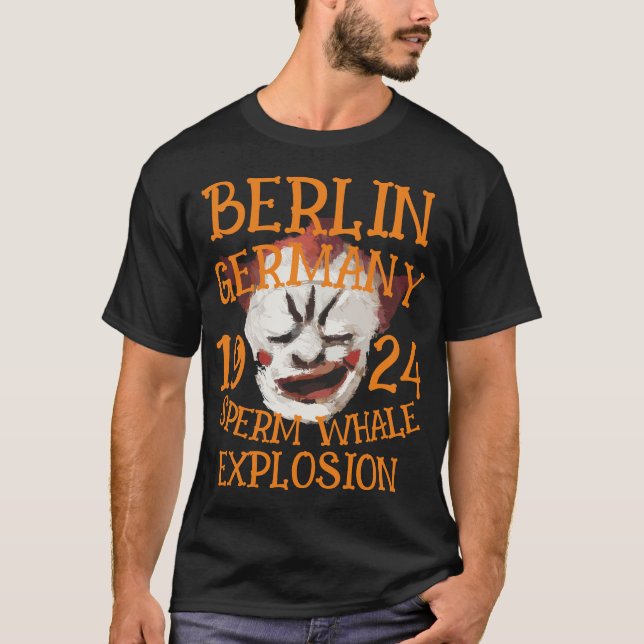 T-shirt Explosion de cachalot BERLIN ALLEMAGNE 1924 (Devant)