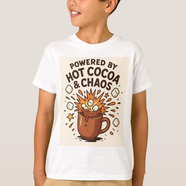 T-shirt Explosion de Chaud Chocolat Chaotique (Devant)