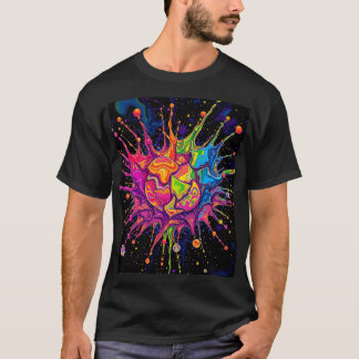 T-shirt Explosion de couleur