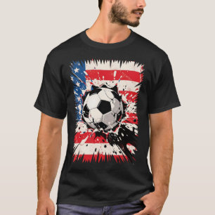 T-shirt Explosion de foot Clash Cool pour les fans de spor