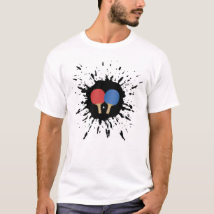 T-shirt Explosion de ping-pong