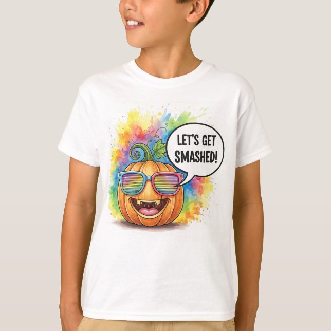 T-shirt  Explosive Pumpkin, by Natasha Us   (Devant)