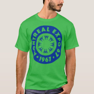 T-shirt Expo 67 Mondes Montréal Fair Circle Blue