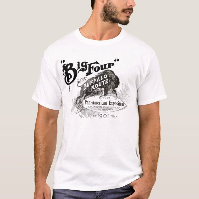 T-shirt Expo américaine 1901 NY de grande de quatre (Devant)