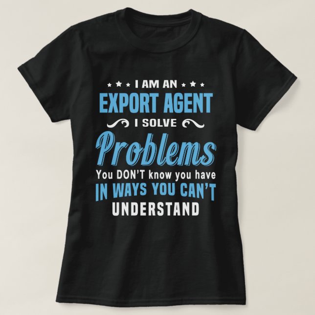 T-shirt Exporter l'agent (Design devant)