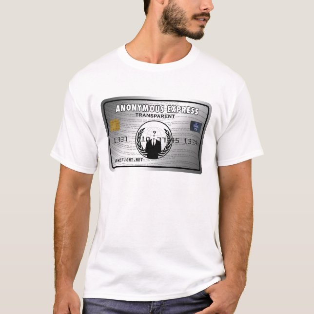 T-shirt Express anonyme (Devant)