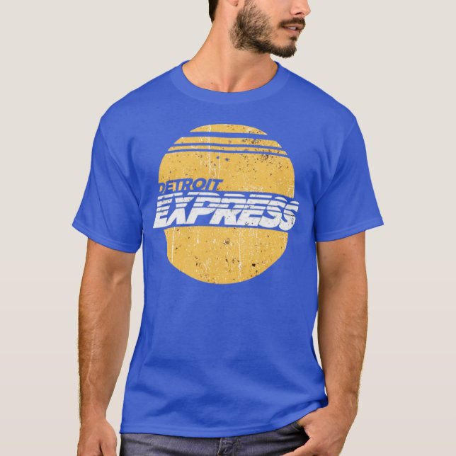 T-shirt Express Détroit - Retro les années 70 Pro  (Devant)