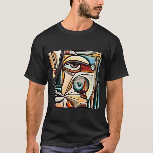 T-shirt Expression cubiste Tee 2 hommes (Devant)