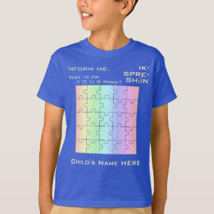 T-shirt Expression de Sensibilisation sur l'autisme motiva