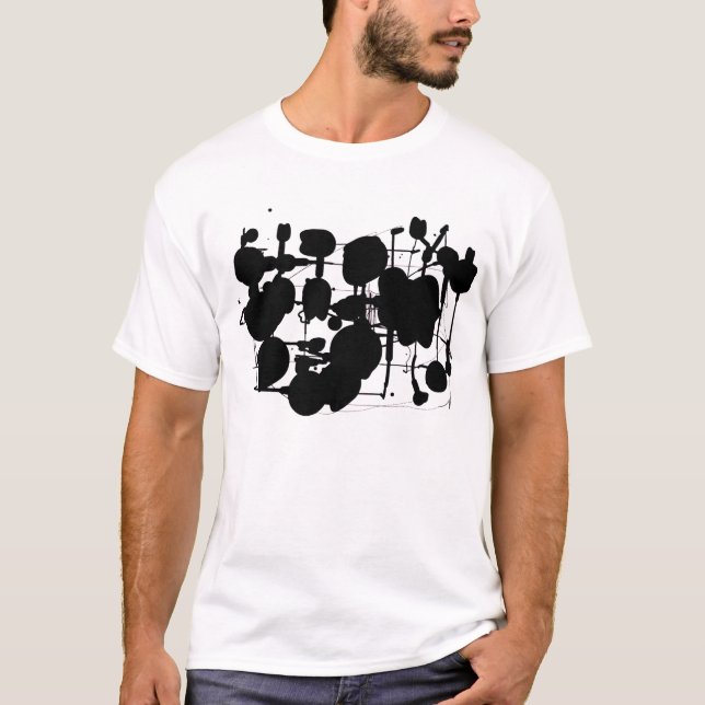 T-shirt Expressionniste Abstrait (Devant)