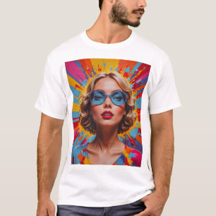 T-shirt Expressions vives de la confiance colorée