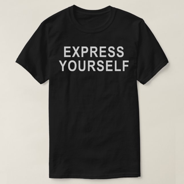 T-shirt Exprimez-vous Typographie de déclaration moderne D (Design devant)