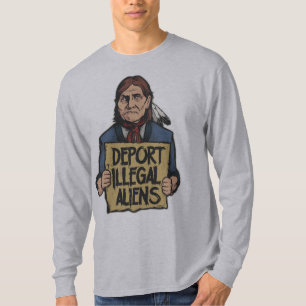 T-shirt Expulsez la chemise d'immigrés clandestins