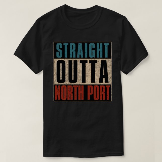 T-shirt Extérieur droit Nord Port Floride FL (Design devant)