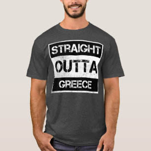 T-shirt Extérieur Droite Grèce Voyageur Cadeau Pays Expat