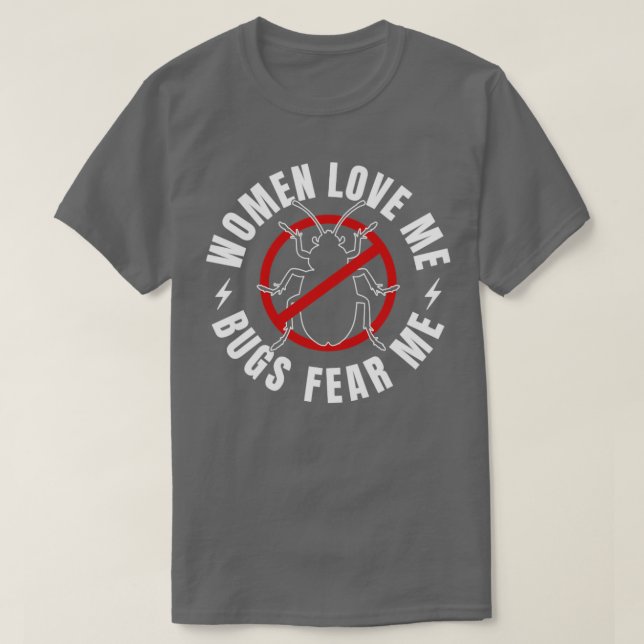 T-shirt Exterminateur de bogues de lutte antiparasitaire B (Design devant)