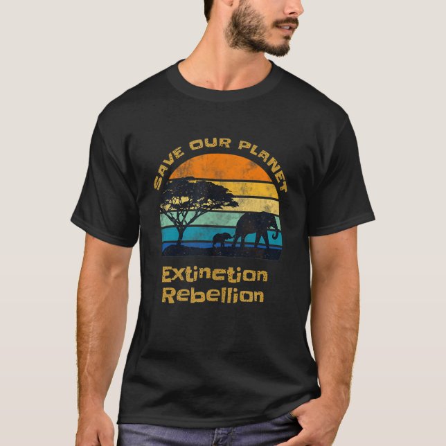 T-shirt Extinction Rebellion Mouvement international Enreg (Devant)