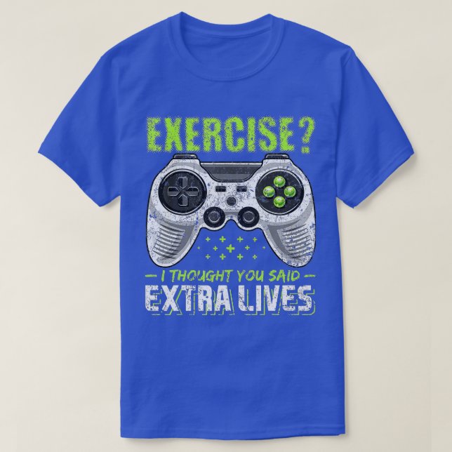 T-shirt Extra Lives Funny Video Game Controller Retro Boy (Design devant)