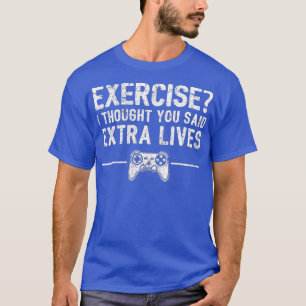 T-shirt Extra Lives Funny Video Game Controller Retro Boy