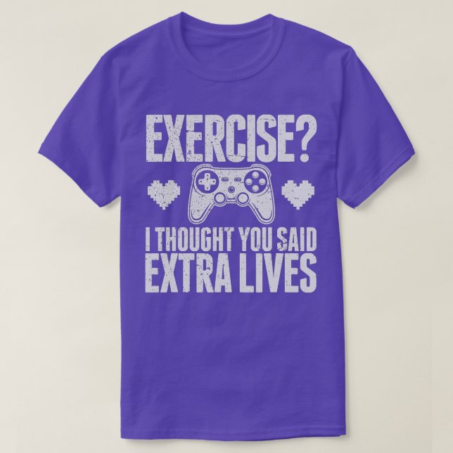 T-shirt Extra Lives Funny Video Game Controller Retro Boy (Design devant)