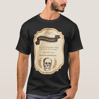 T-shirt Extrait de bouteille d'eau de toxicologue