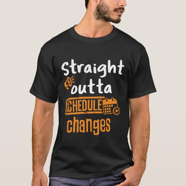 T-shirt Extrait droit Horaire Changements de calendrier Co (Devant)