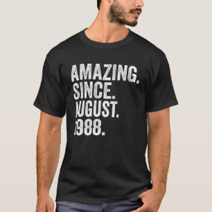 T-shirt Extraordinaire depuis août 1988 35 ans 35e anniver