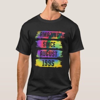 T-shirt Extraordinaire depuis août 1995 28 Ans Tie Dye 28t