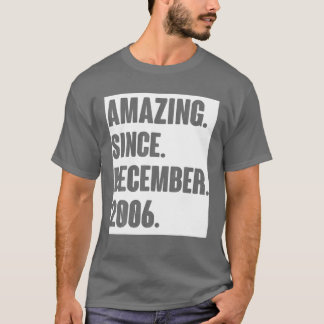 T-shirt Extraordinaire Depuis Décembre 2006 Cadeau Anniver