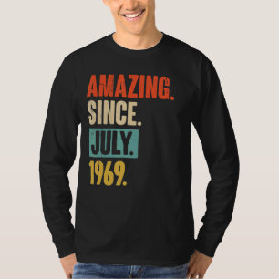 T-shirt Extraordinaire depuis juillet 1969 53 ans 53e anni