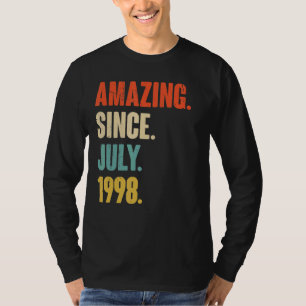 T-shirt Extraordinaire depuis juillet 1998 24 Année Vieux