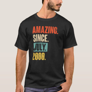 T-shirt Extraordinaire depuis juillet 2000 22 ans 22e anni