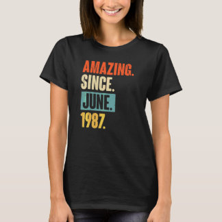 T-shirt Extraordinaire depuis juin 1987 35 ans 35e anniver